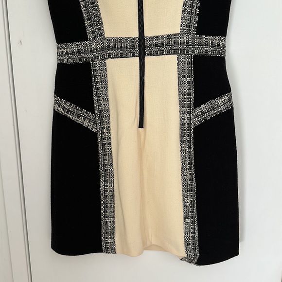 ♻️DONATED DEC. 2023♻️ 
Milly Black/White tweed sleeveless dress size 8 - Picture 7 of 11